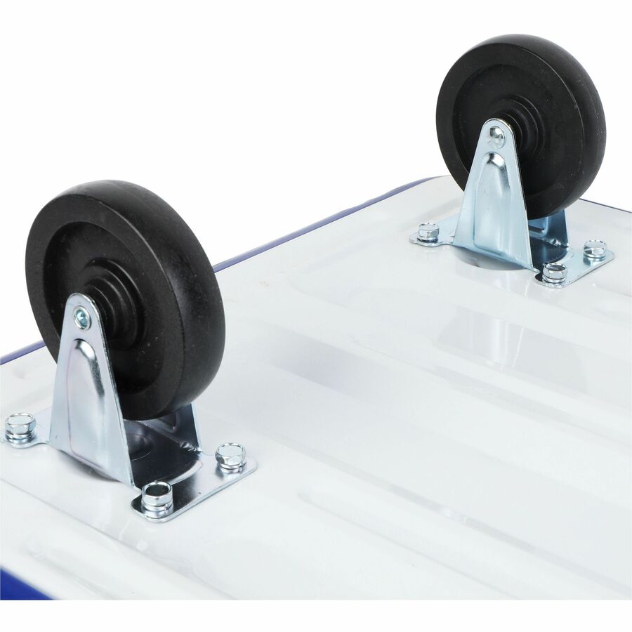 Sparco Folding Platform Truck - Tubular Handle - 330 lb Capacity - 4 Casters - 4’’ Caster Size - Steel Plastic - Hand