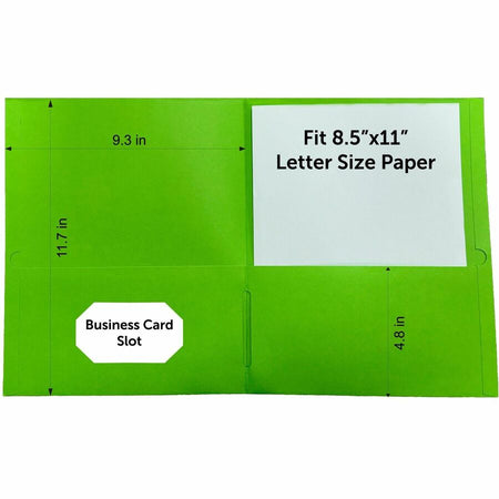 Sparco Letter Pocket Folder - Top