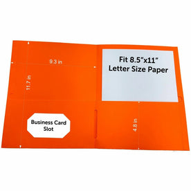 Sparco Letter Pocket Folder - Orange 2 Internal Pockets - Folders