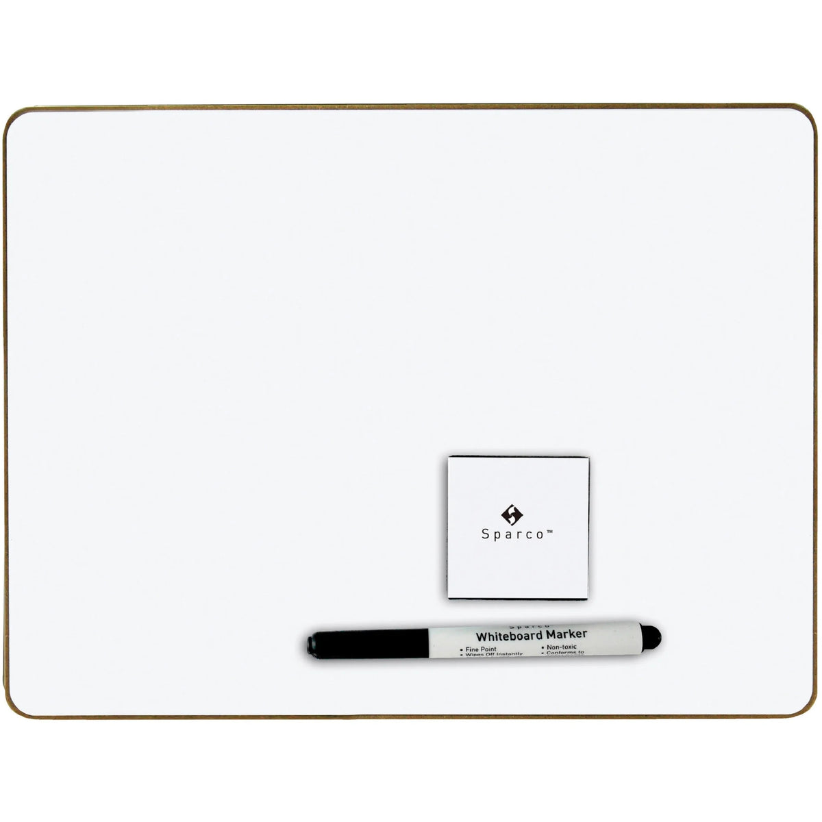 Sparco Magnetic Dry-Erase Board Kit - 12 Sets 12’’x9’’ - White Surface - Learning Boards & Supplies