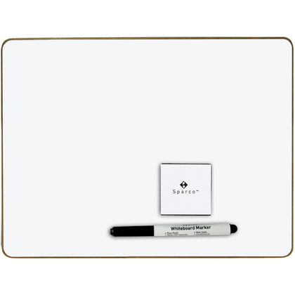 Sparco Magnetic Dry-Erase Board Kit - 12 Sets 12’’x9’’ - White Surface - Learning Boards & Supplies