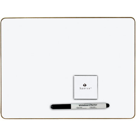 Sparco Magnetic Dry-Erase Board Kit - 12 Sets 12’’x9’’ - White Surface - Learning Boards & Supplies