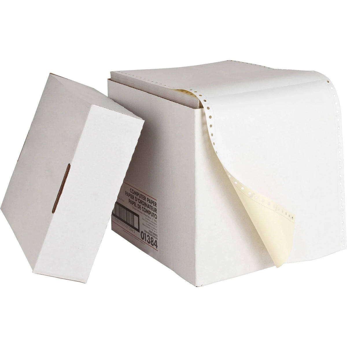 Sparco Multicolor Carbonless Computer Paper: 15 lb Perforated 1850/Carton - Specialty Paper