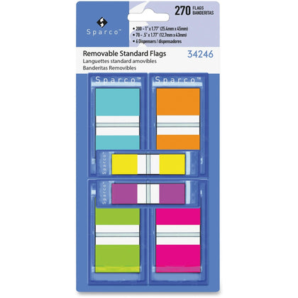 Sparco Pop-Up Flags Combo Pack - Assorted Sizes - 270 - Indexing