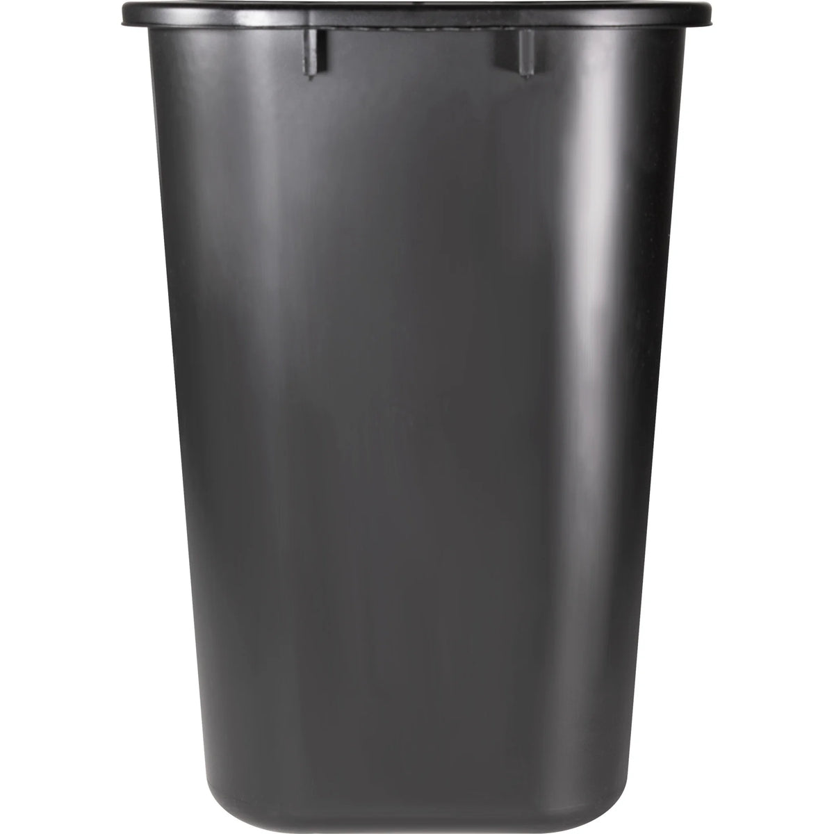 Sparco Rectangular Wastebasket - 7 gal Capacity - 15’’ Height x 14.5’’ Width 10.5’’ Depth - Polyethylene - Black - 1