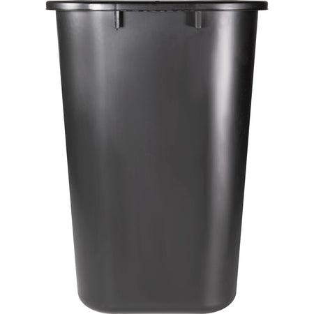 Sparco Rectangular Wastebasket - 7 gal Capacity - 15’’ Height x 14.5’’ Width 10.5’’ Depth - Polyethylene - Black - 1
