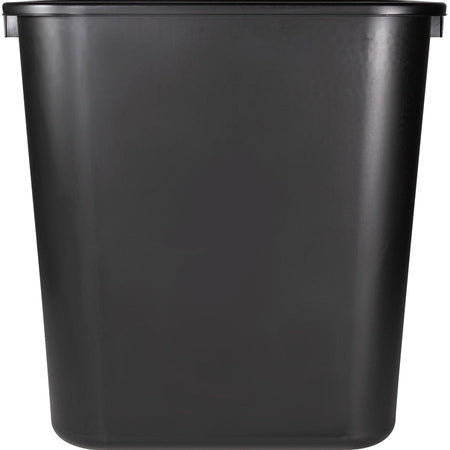 Sparco Rectangular Wastebasket - 7 gal Capacity - 15’’ Height x 14.5’’ Width 10.5’’ Depth - Polyethylene - Black - 1