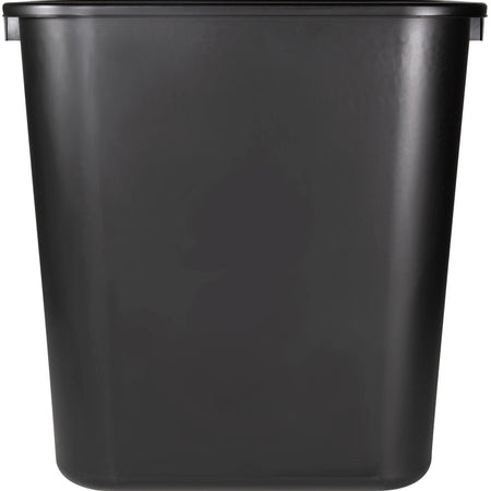 Sparco Rectangular Wastebasket - 7 gal Capacity - 15’’ Height x 14.5’’ Width 10.5’’ Depth - Polyethylene - Black - 1