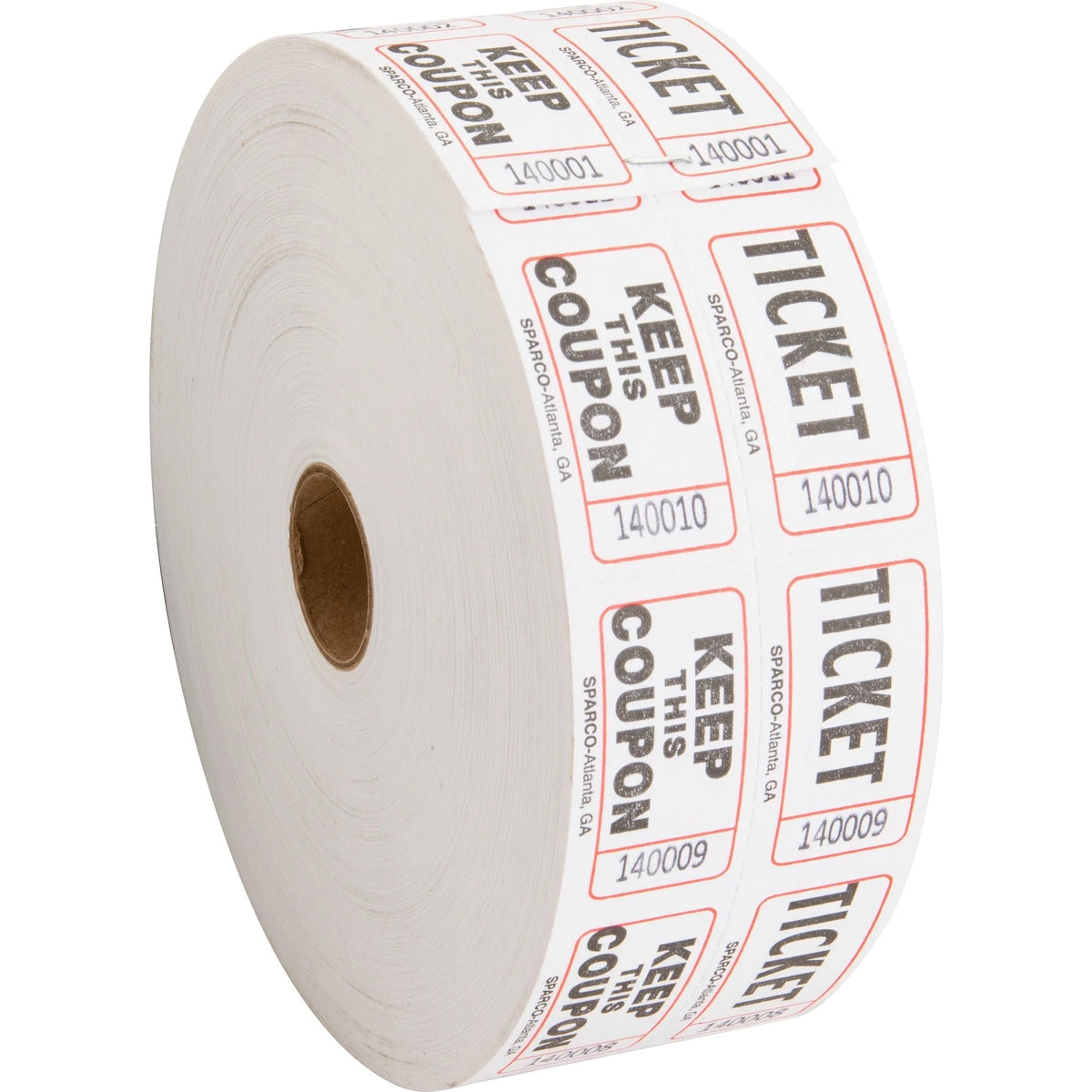 Sparco Roll Tickets: White 2000 Tickets - Convenient - Tags &