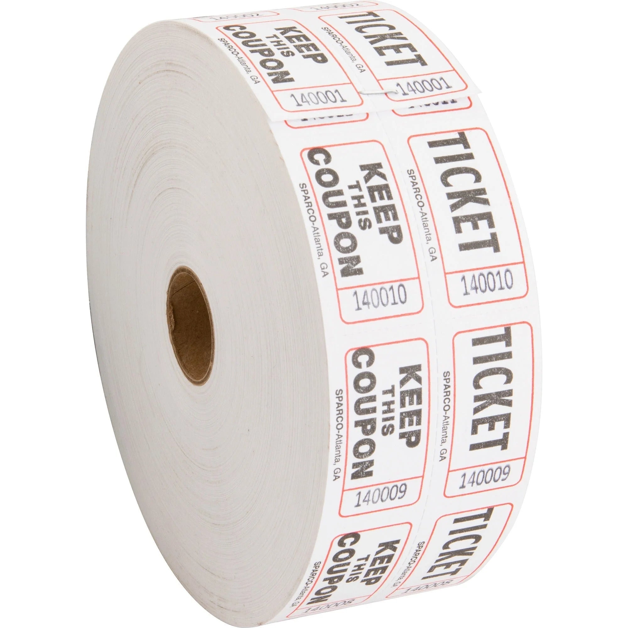 Sparco Roll Tickets: White 2000 Tickets - Convenient - Tags &