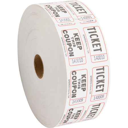Sparco Roll Tickets: White 2000 Tickets - Convenient - Tags &