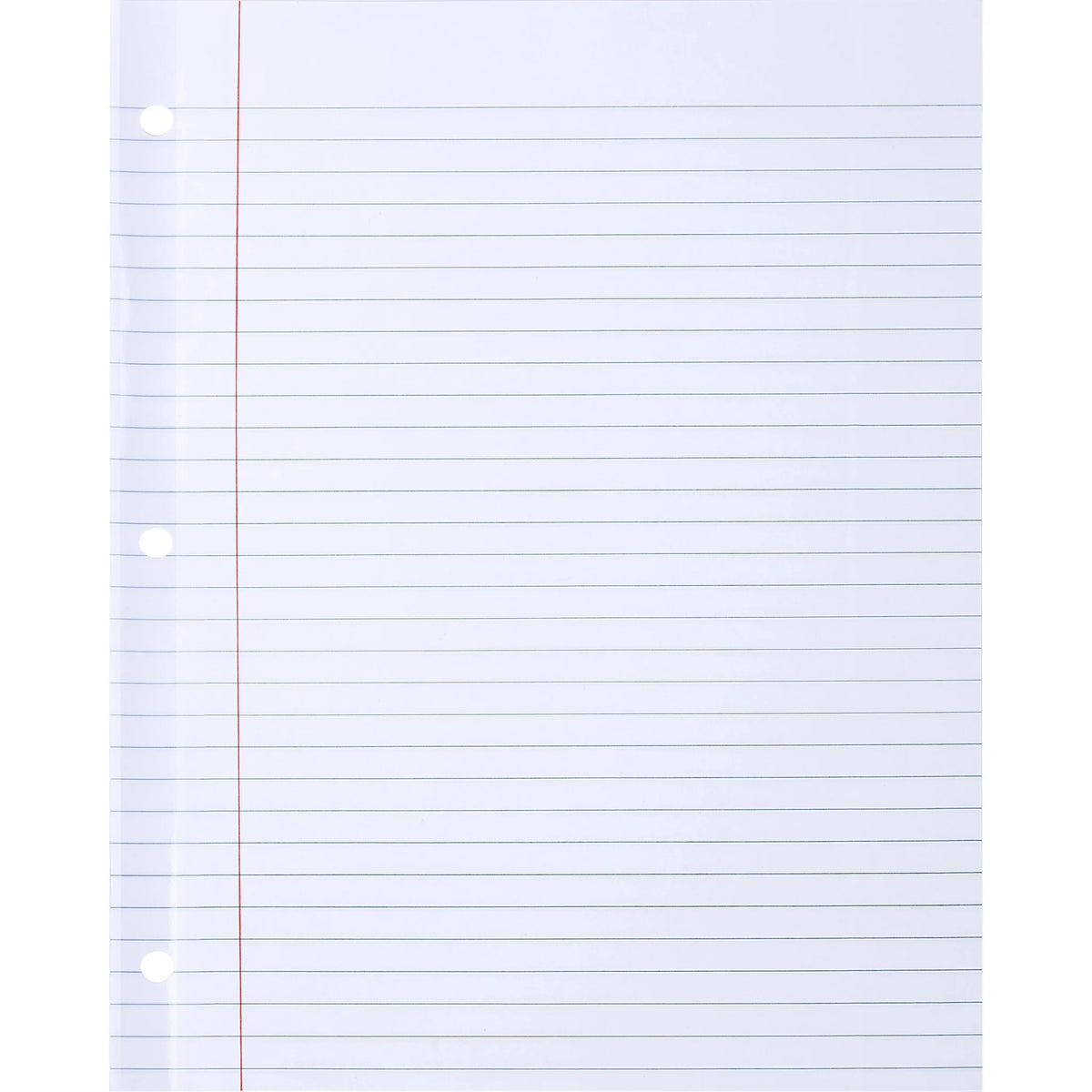 Sparco Ruled Filler Paper: 100 Sheets Wide Red Margin - Paper
