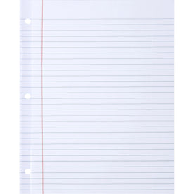 Sparco Ruled Filler Paper: 100 Sheets Wide Red Margin - Paper