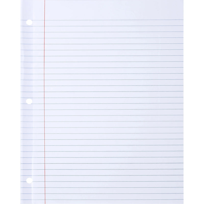 Sparco Ruled Filler Paper: 100 Sheets Wide Red Margin - Paper