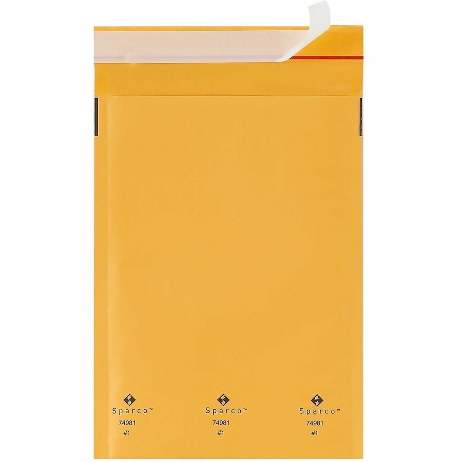 Sparco Size 1 Bubble Cushioned Mailers - Rear