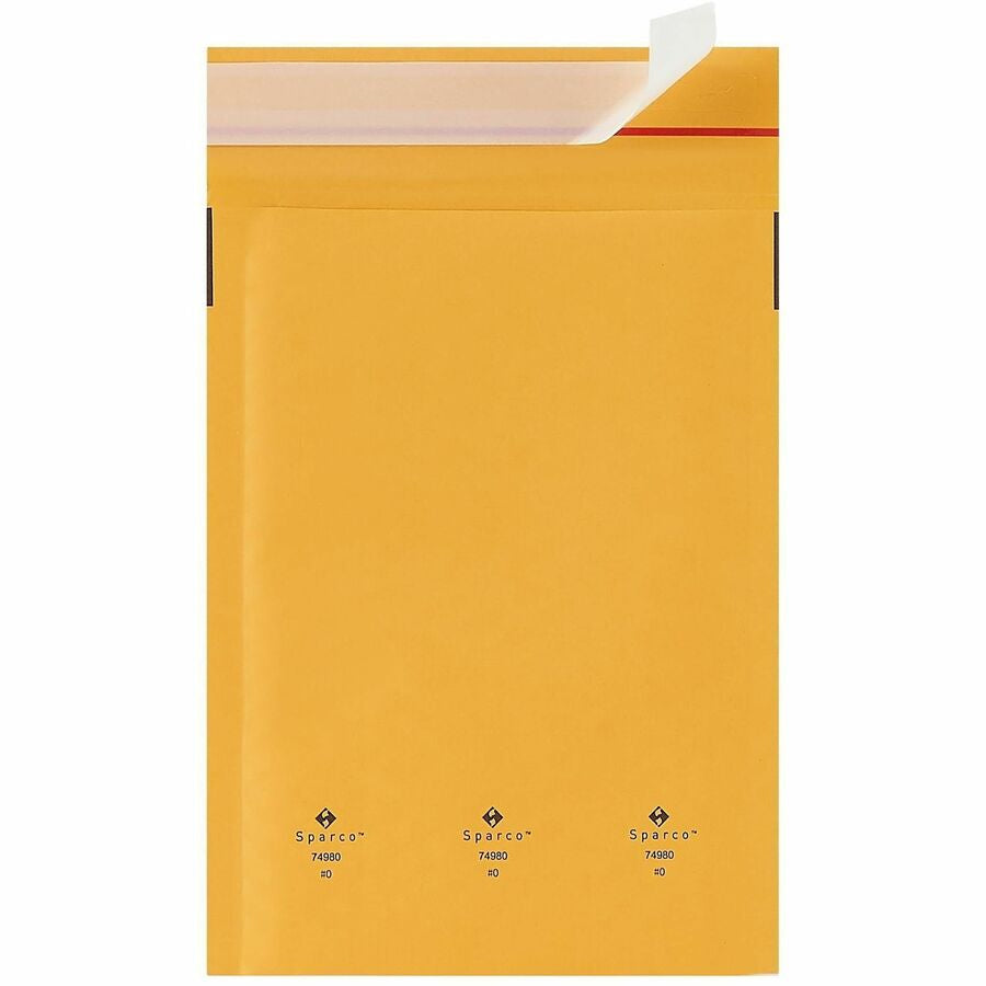 Sparco Size 0 Bubble Cushioned Mailers - Rear
