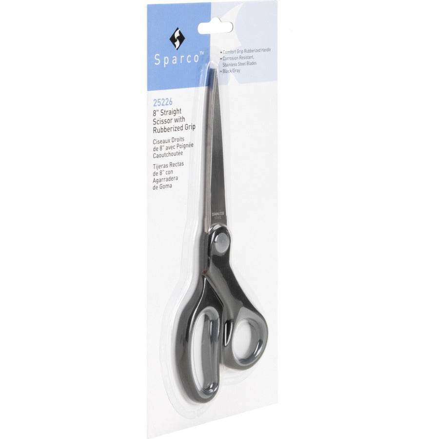 Sparco Straight Scissors w/Rubber Grip Handle - Right