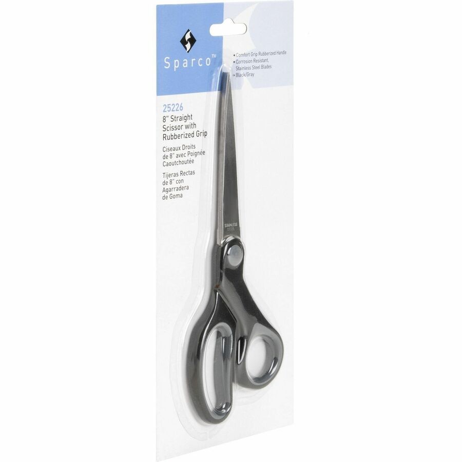 Sparco Straight Scissors w/Rubber Grip Handle - Right
