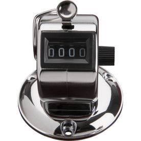 Sparco Tally Counters: 4-Digit Finger Ring for Desktop - Chrome Plated Steel - Numbering Stamps & Counters