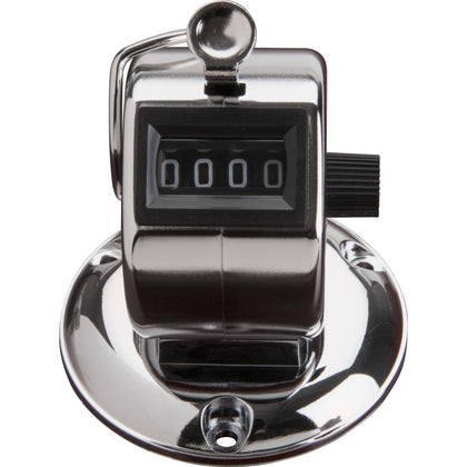 Sparco Tally Counters: 4-Digit Finger Ring for Desktop - Chrome Plated Steel - Numbering Stamps & Counters