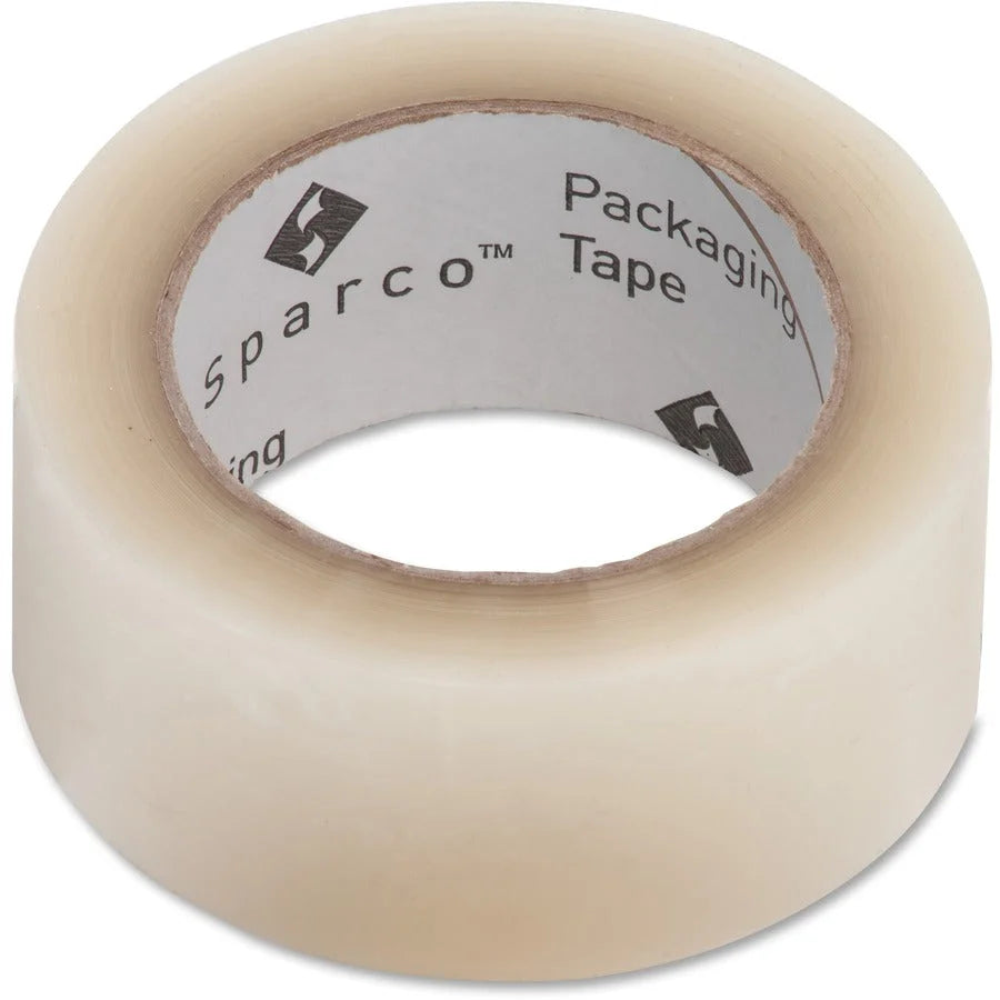 Sparco Transparent Hot-melt Tape - 110 yd x 2’’ - Moisture Abrasion Split Resistant - Packing & Dispensers