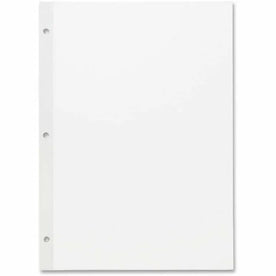 Sparco Unruled Filler Paper: 100 Sheets 20 lb Letter Size White Reinforced Edges - Paper