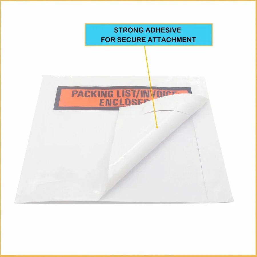 Sparco Waterproof Packing Envelopes - List - 4.5’’ x 5.5’’ - 1000/Box - Slip Forms/Envelopes