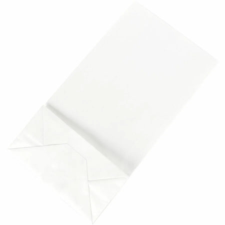 Sparco White Kraft Paper Bags - 11x6 - 100 Pack