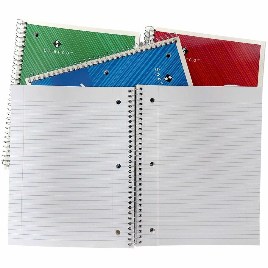 Sparco Wirebound College Ruled Notebooks - Alternate-Image3