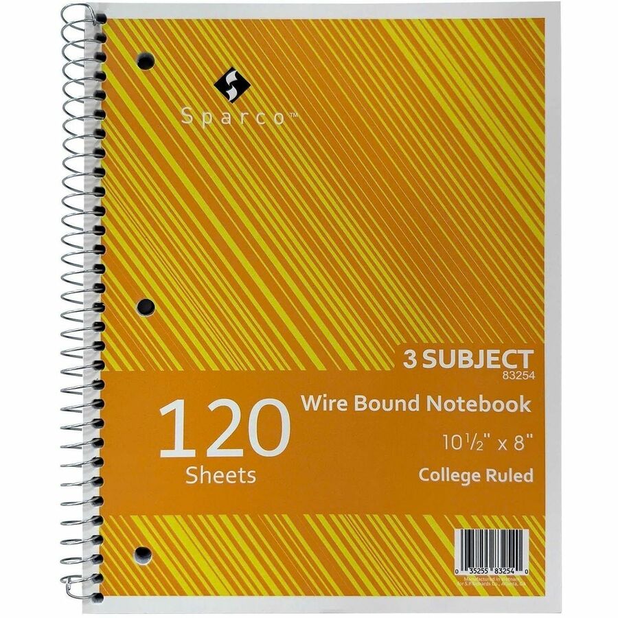 Sparco Wirebound College Ruled Notebooks - Alternate-Image6