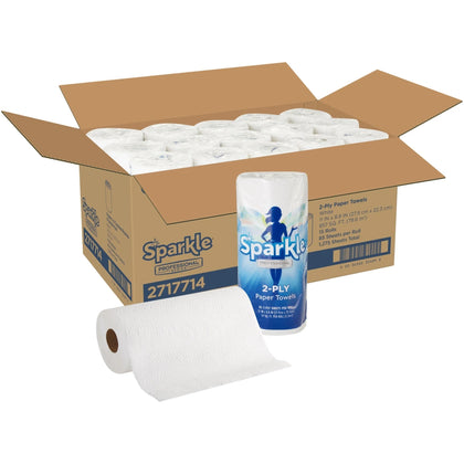 Sparkle Professional Series Kitchen Paper Towel Rolls: 2-Ply 85 Sheets/Roll - Towels