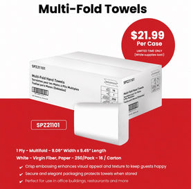 Special Buy Paper Towels Multi-Fold 250 Sheets White