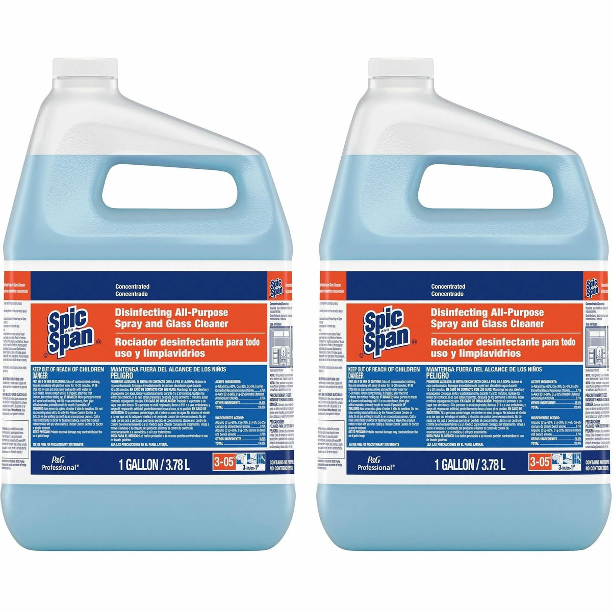 Spic and Span All-Purpose Disinfectant Spray - 128 oz Concentrate - Grease & Germs Remover - Disinfectants