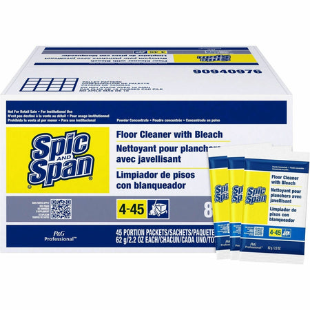 Spic and Span Floor Cleaner with Bleach - For Multipurpose - 2.20 oz (0.14 lb) - Recommended For: Grease Remover Soil