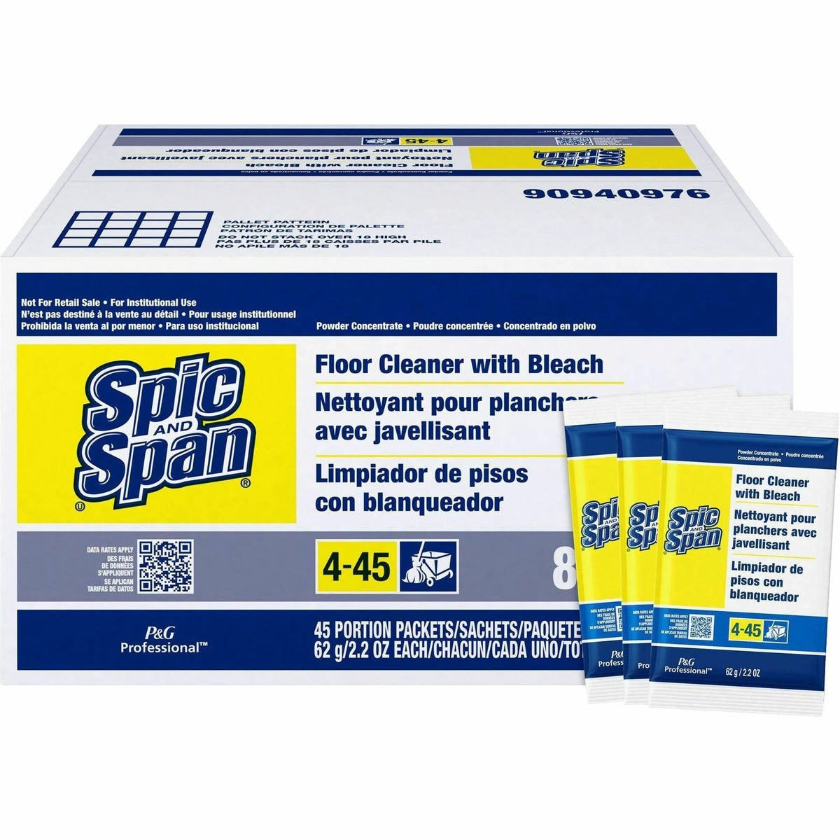Spic and Span Floor Cleaner with Bleach - Heavy Duty Multipurpose - Floor/Carpet Cleaners & Protectors