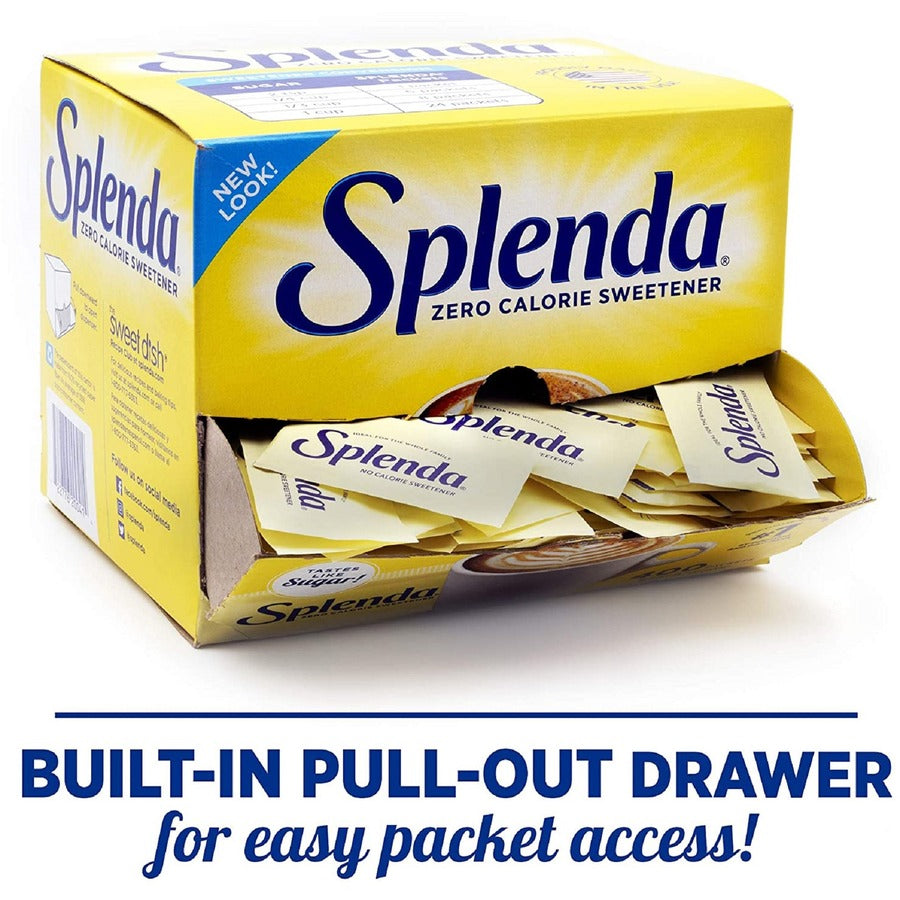 Splenda Single-serve Sweetener Packets - 0.035 oz (1 g) - Artificial - 400 / Box - Condiments