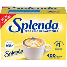Splenda Single-Serve Sweetener Packets - Artificial - 400/Box - Condiments
