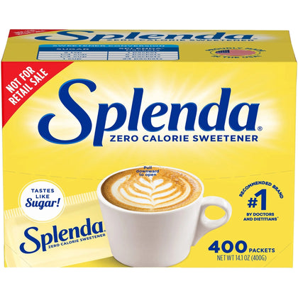 Splenda Single-Serve Sweetener Packets - Artificial - 400/Box - Condiments