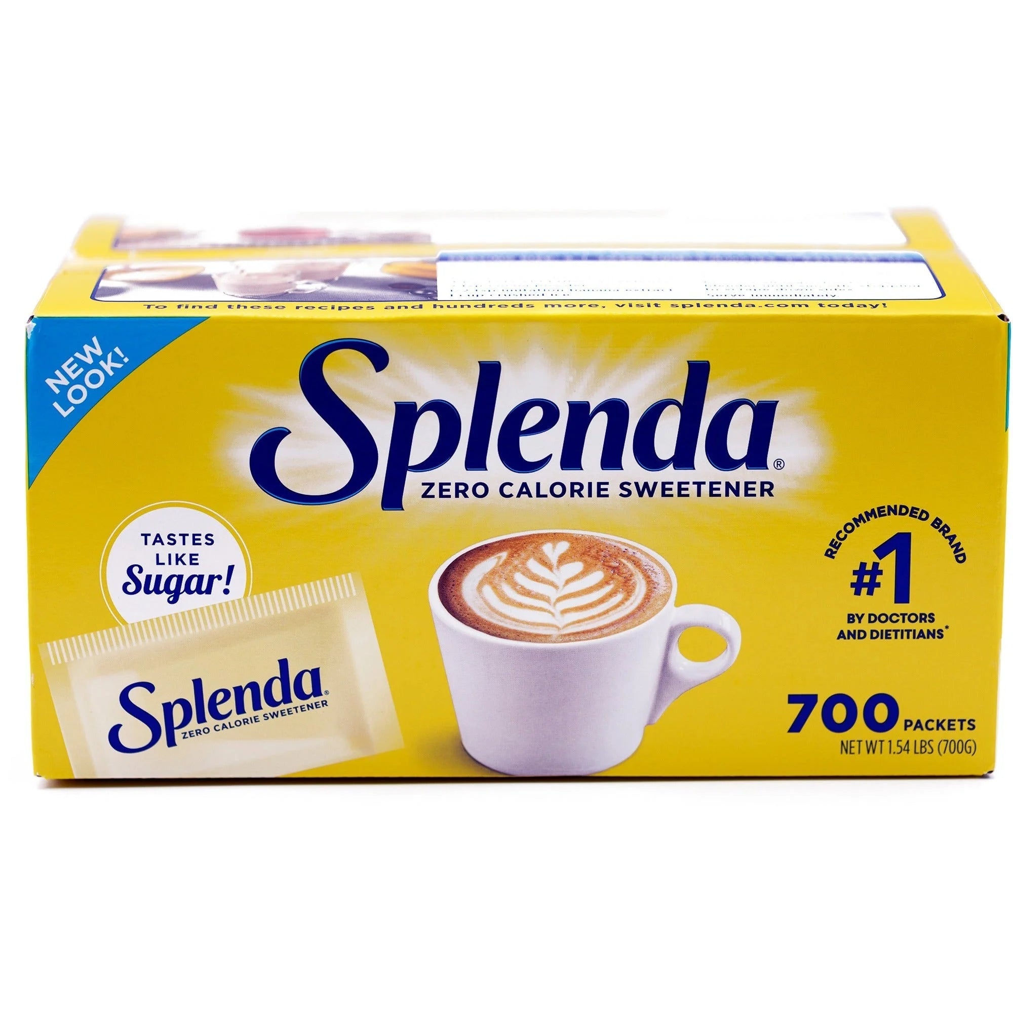 Splenda Single-Serve Sweetener Packets - Artificial - 700/Box - Condiments