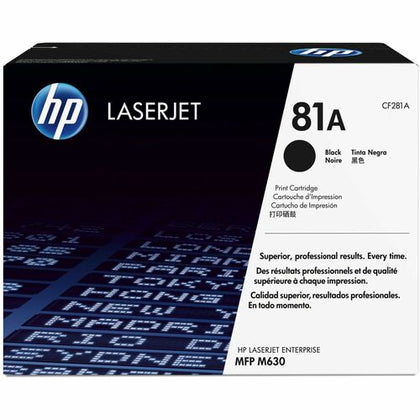 HP 81A (CF281A) Original Laser Toner Cartridge, 10500 Pages, Black, 1 Each, Single Pack