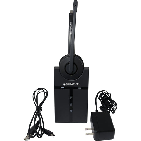 Spracht ZUM Maestro USB Headset: Wireless Mono DECT 6.0 350 ft Range Noise Canceling - Headphones