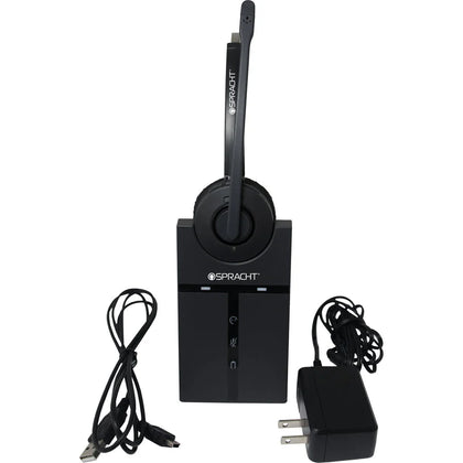 Spracht ZUM Maestro USB Headset: Wireless Mono DECT 6.0 350 ft Range Noise Canceling - Headphones