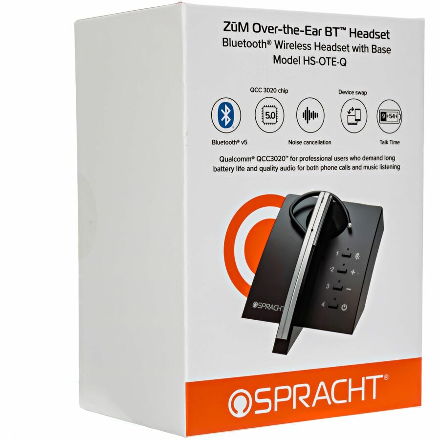 Spracht ZUM Over-the-Ear Bluetooth Headset & Base - Right