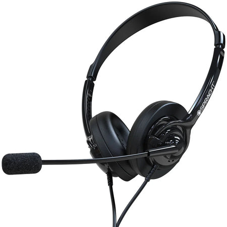 Spracht ZUM ZUM350B Headset: Stereo Wired Headphones with Noise Cancelling Mic