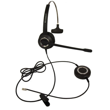 Spracht ZUMRJ9M Mono Headset: Wired RJ-9 Over-the-head Design - Headphones