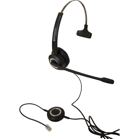 Spracht ZUMRJ9M Mono Headset: Wired RJ-9 Over-the-head Design - Headphones