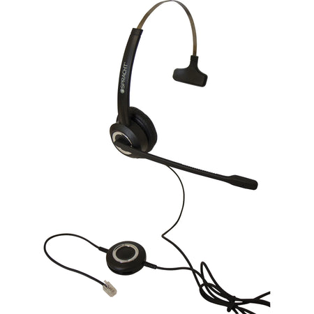 Spracht ZUMRJ9M Mono Headset: Wired RJ-9 Over-the-head Design - Headphones
