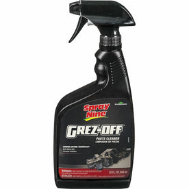 Spray Nine Grez-Off Parts Cleaner Degreaser - Heavy Duty 32 fl oz - Non-Flammable & Odorless - Specialty Cleaners