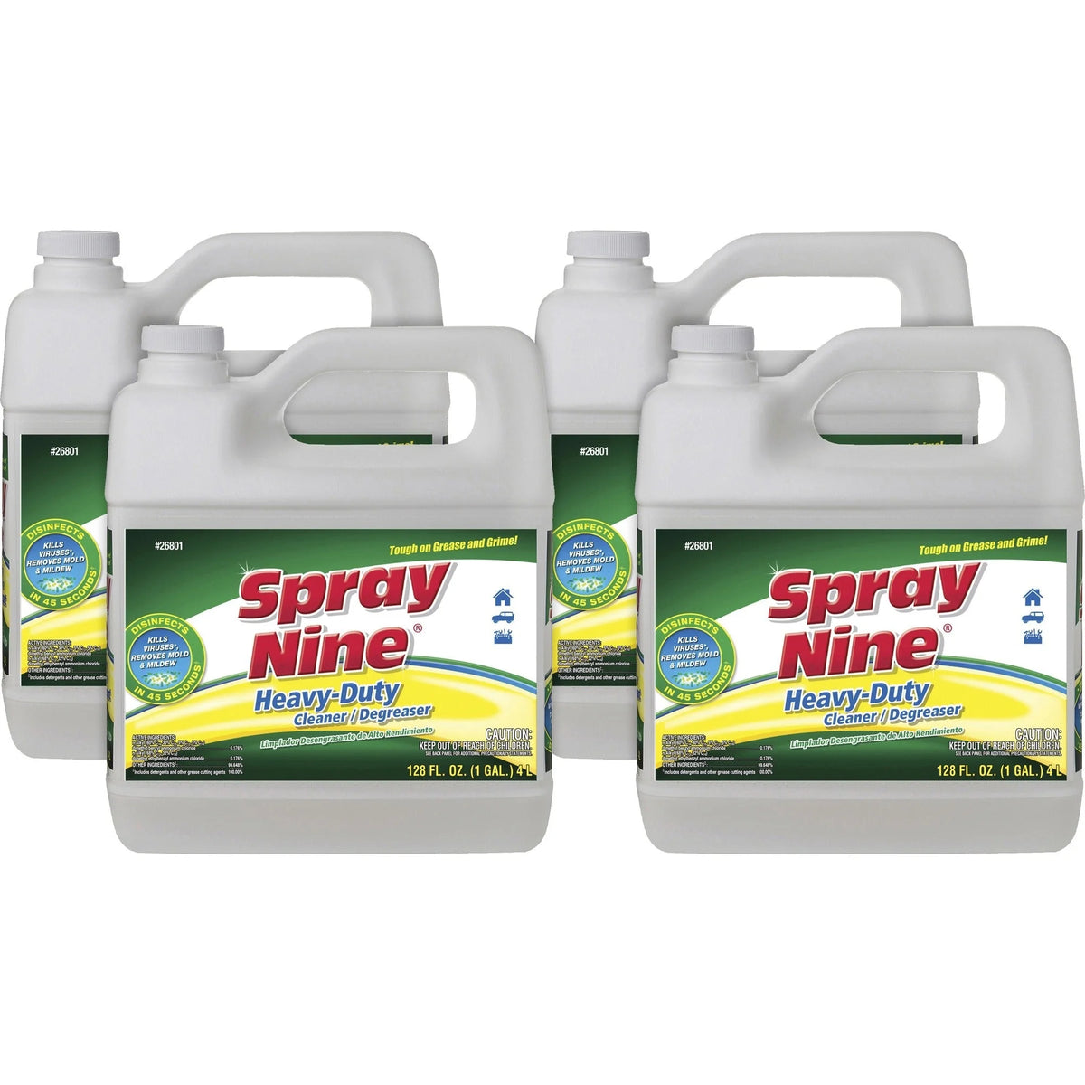 Spray Nine Heavy-Duty Cleaner/Degreaser - Multi-Surface Disinfectant - 128 fl oz - Disinfectants