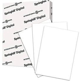 Springhill Multipurpose Cardstock: White 92 Brightness 90 lb - 250/Pack - Copy & Printer Paper